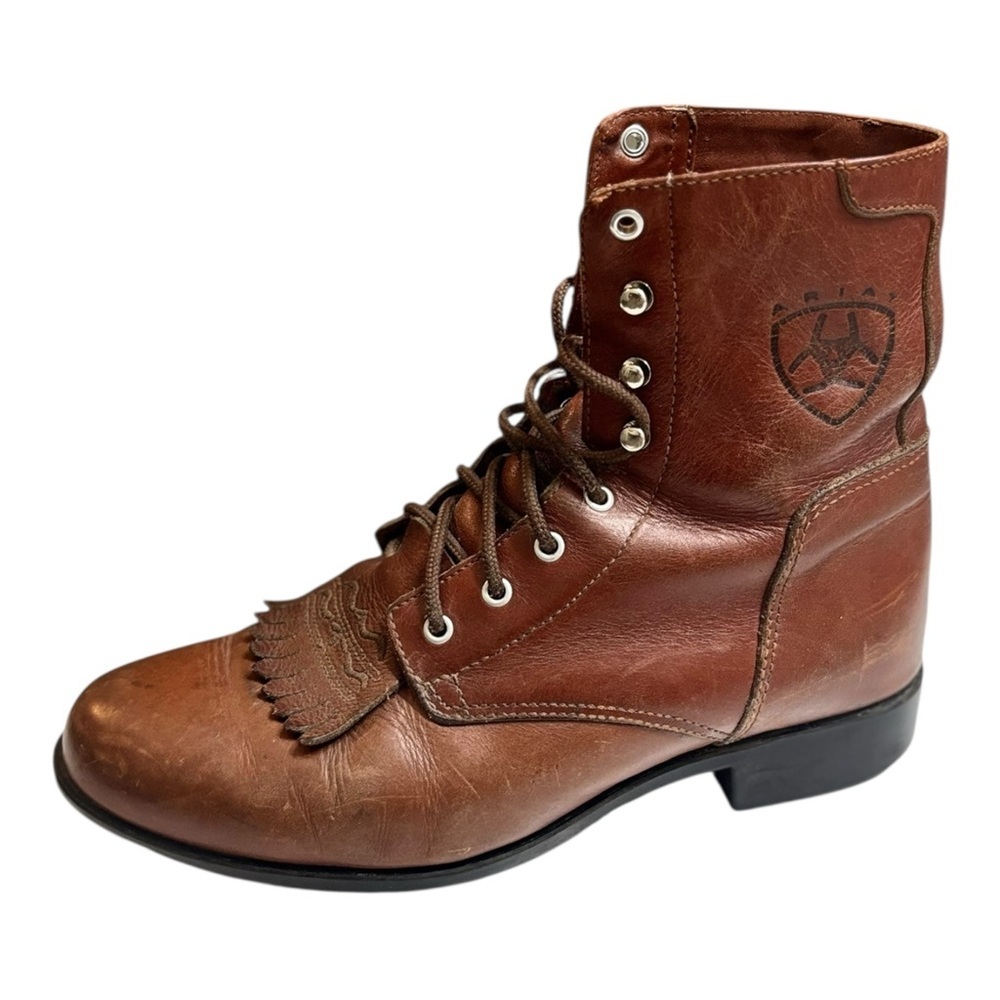 Ariat Heritage Lacer Boots Chestnut Brown Leather Women’s Size 7 Lace Up Boots